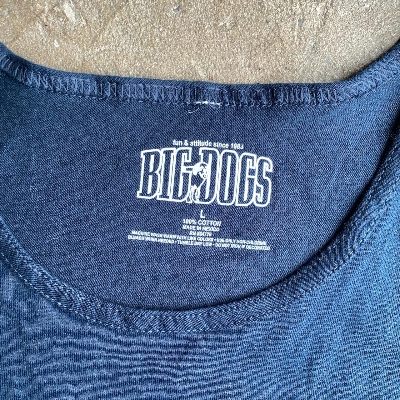 Navy Blue Beer Graphic Big Dogs Vest - L