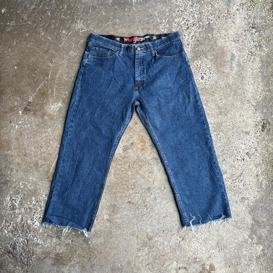 Blue Wrangler Cut Denim Jeans