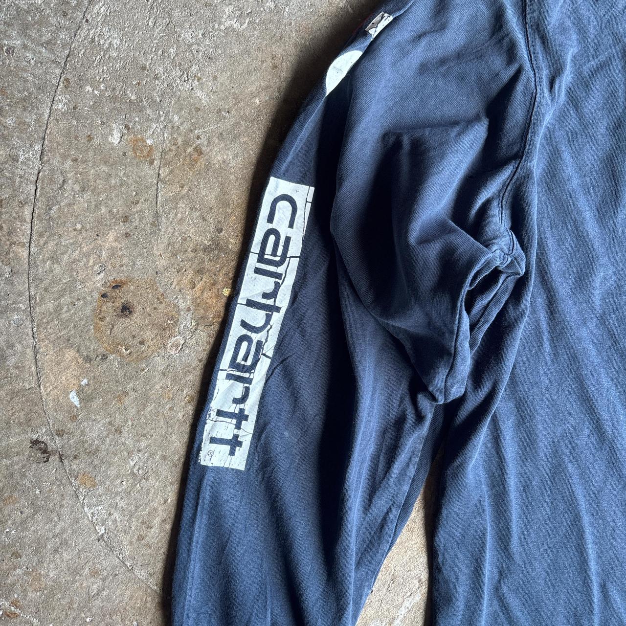 Navy Long-Sleeve Carhartt T-Shirt