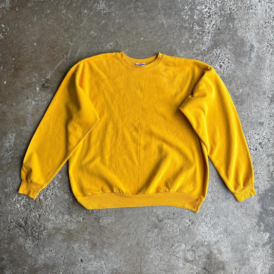 Vintage Yellow Hanes Sweatshirt - XL