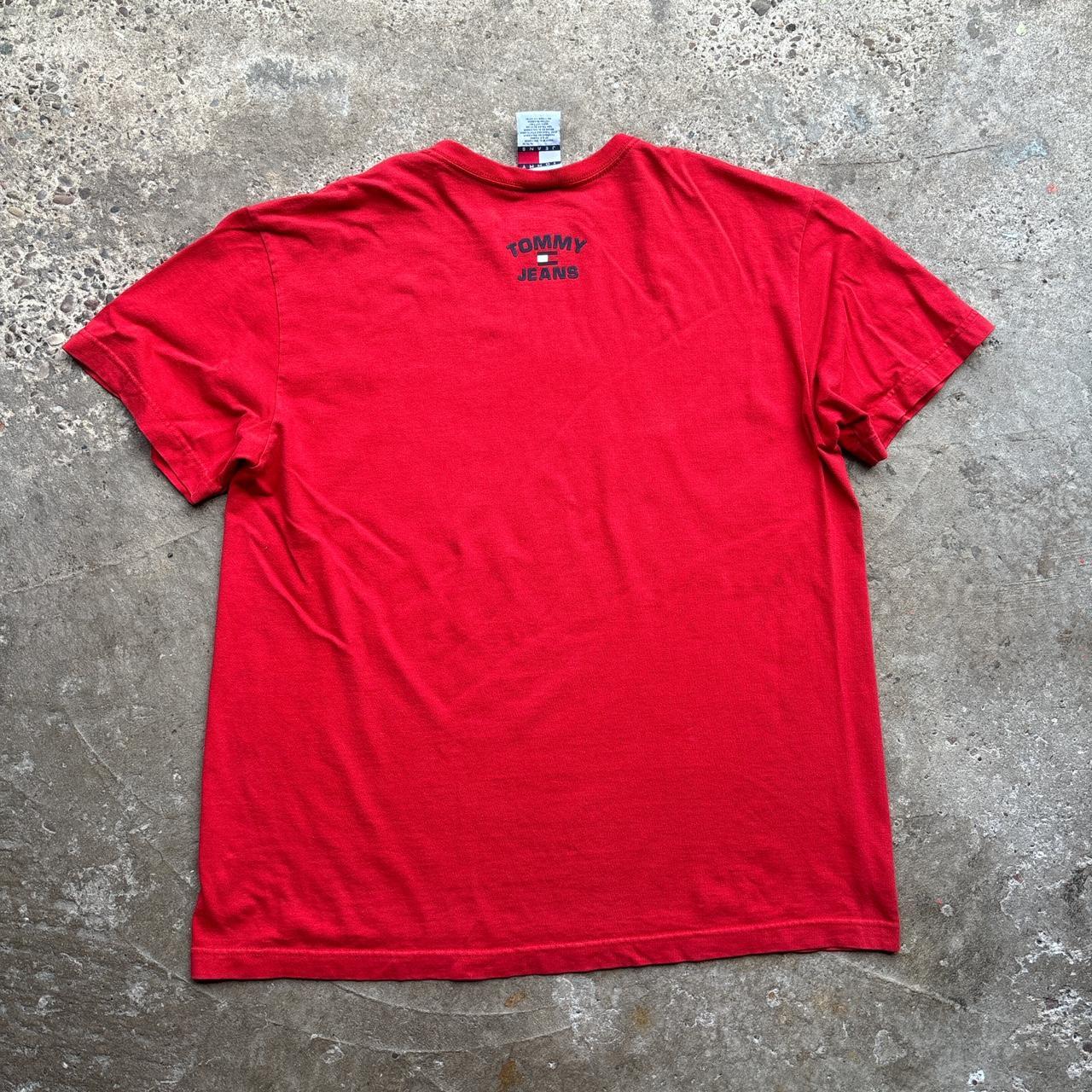 Red Tommy Jeans graphic tee
