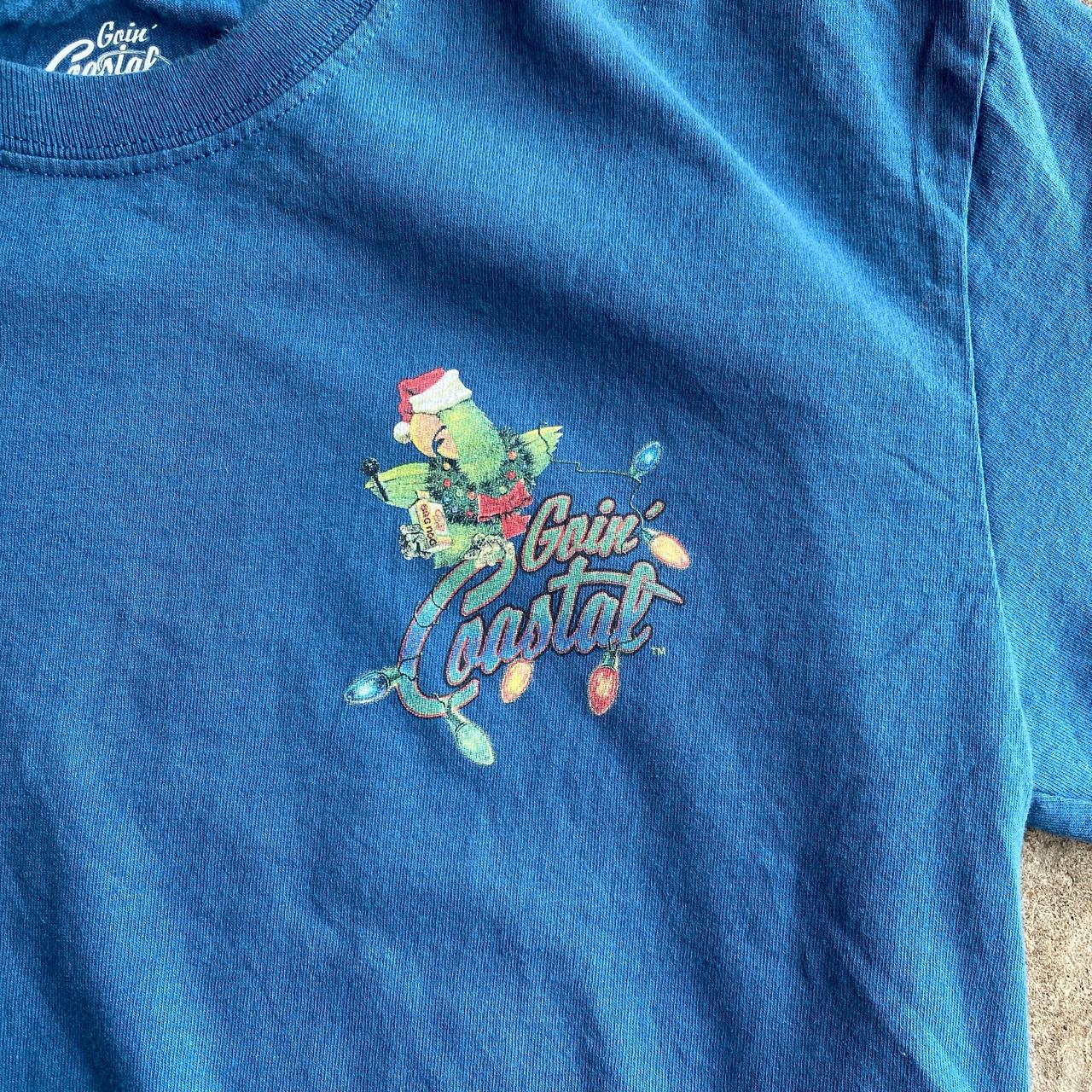 Blue ‘Goui Coastal’ Print Bar T-Shirt