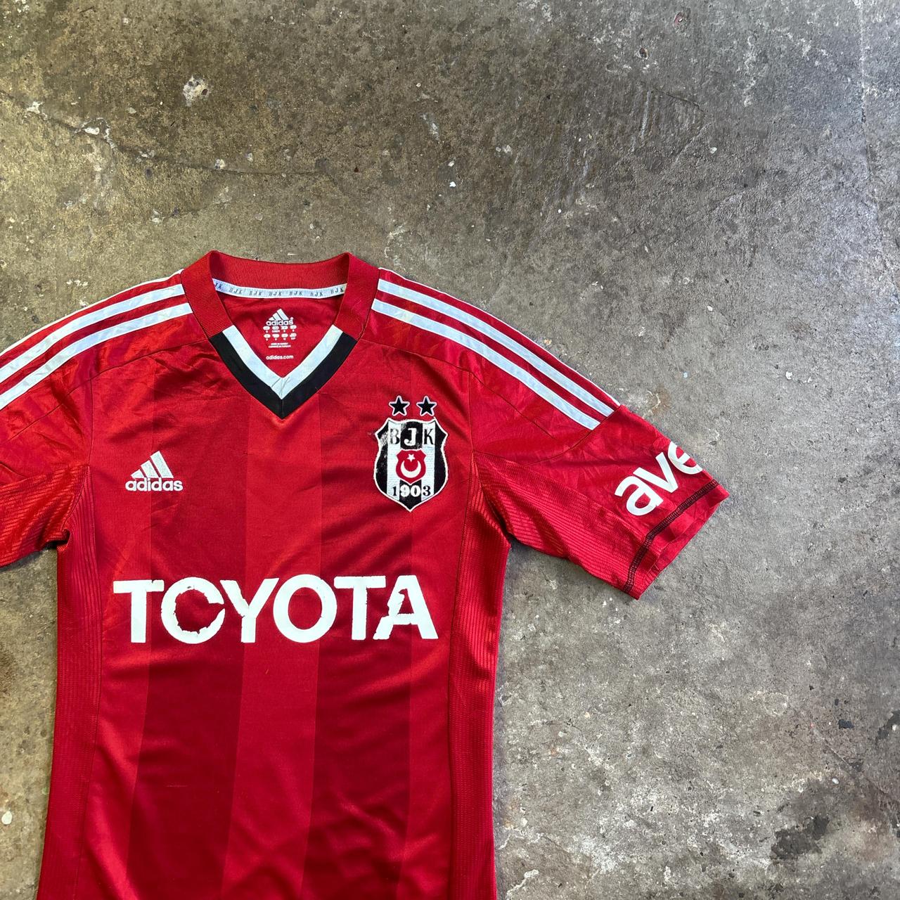 Red Adidas Beşiktaş 2012/13 Third Football Shirt - S