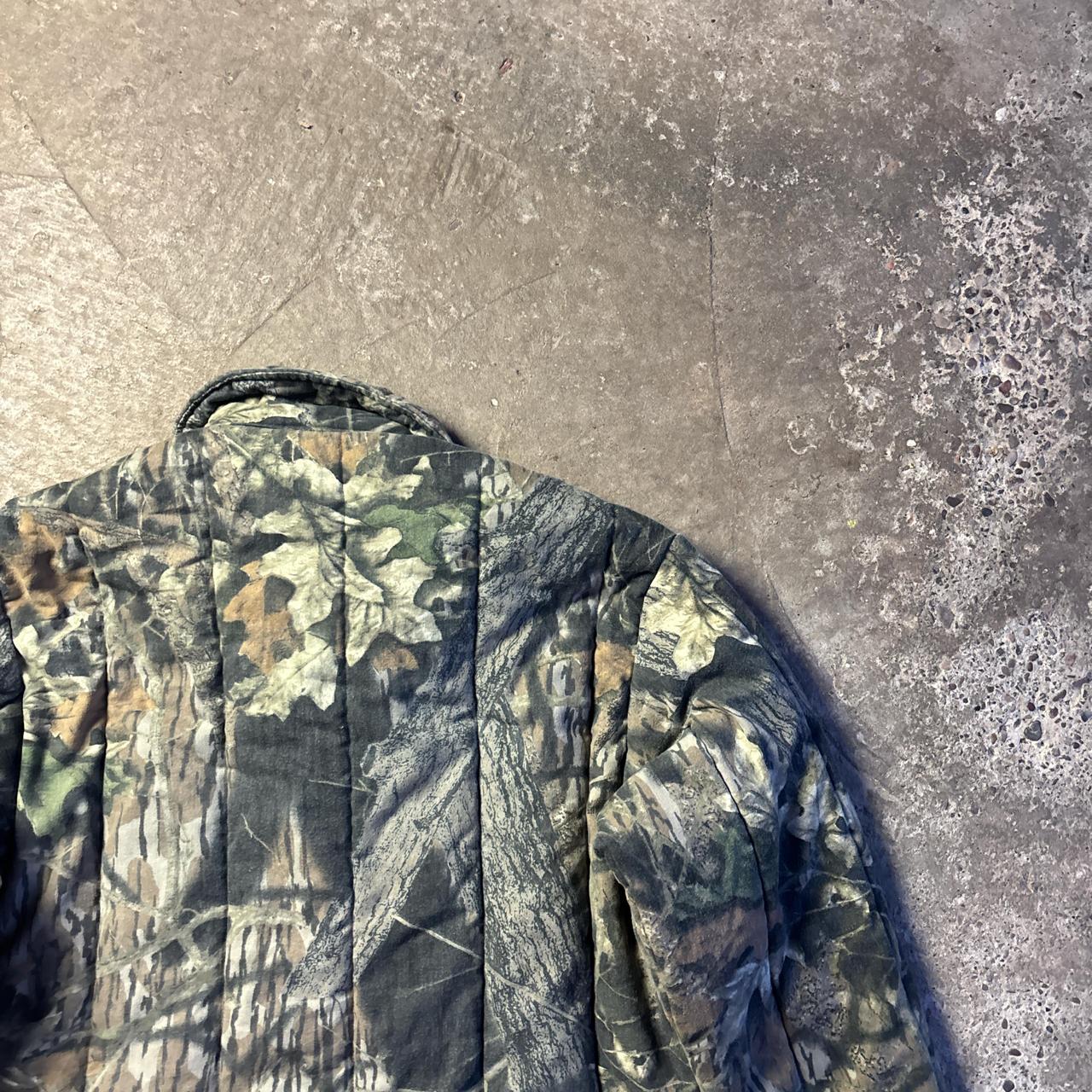 Quilted Woodland Print Full Zip Jacket - L