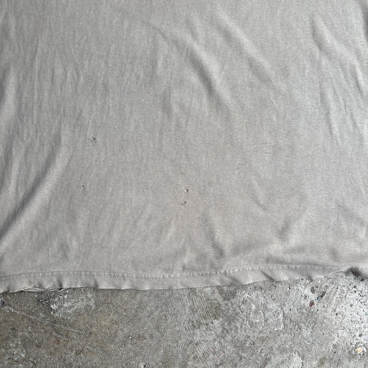 Cream Distressed Carhartt Single Pocket T-Shirt - 2XL