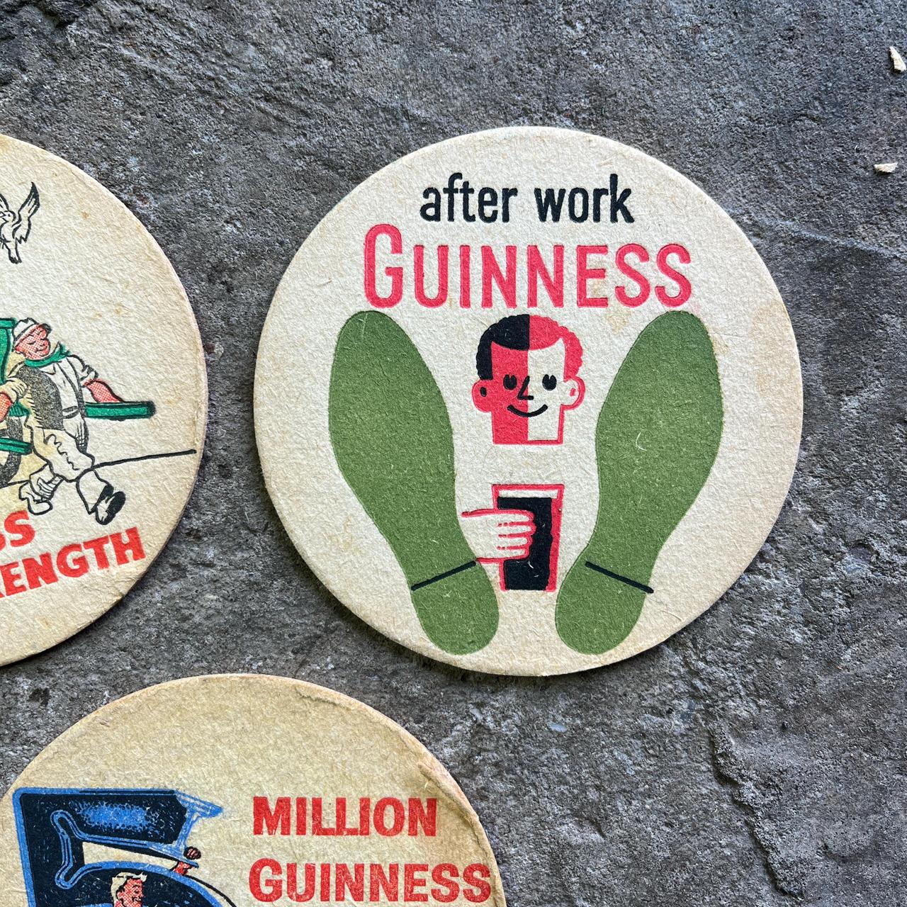 Vintage Guinness beer mats (double sided)