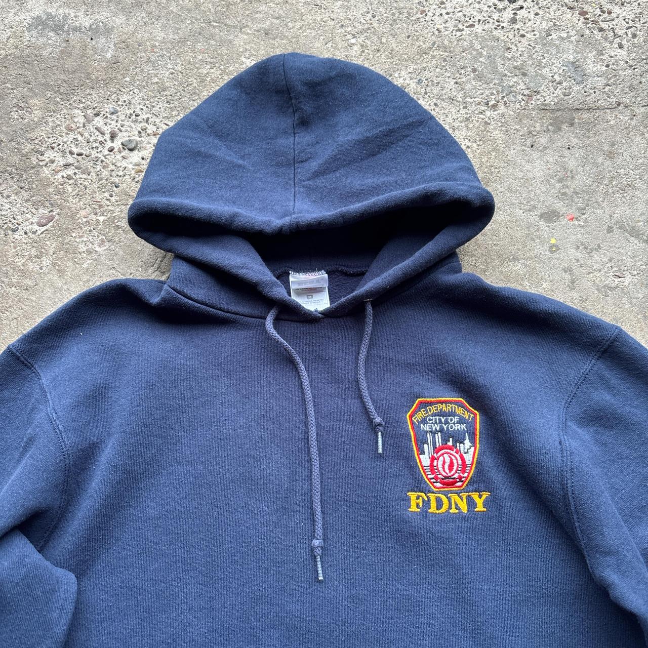 Navy FDNY hoodie - M
