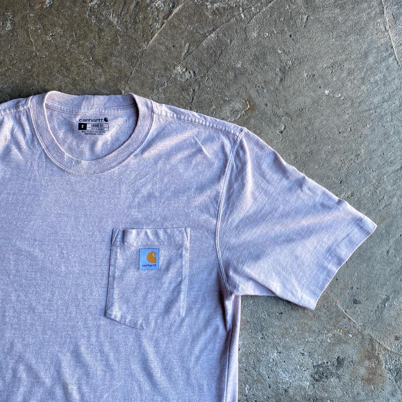Light Purple Carhartt Single Pocket T-Shirt - S