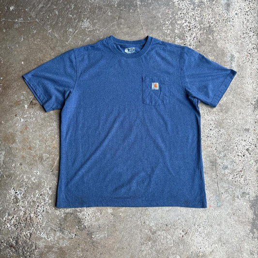 Blue Carhartt Single Pocket T-Shirt - XL