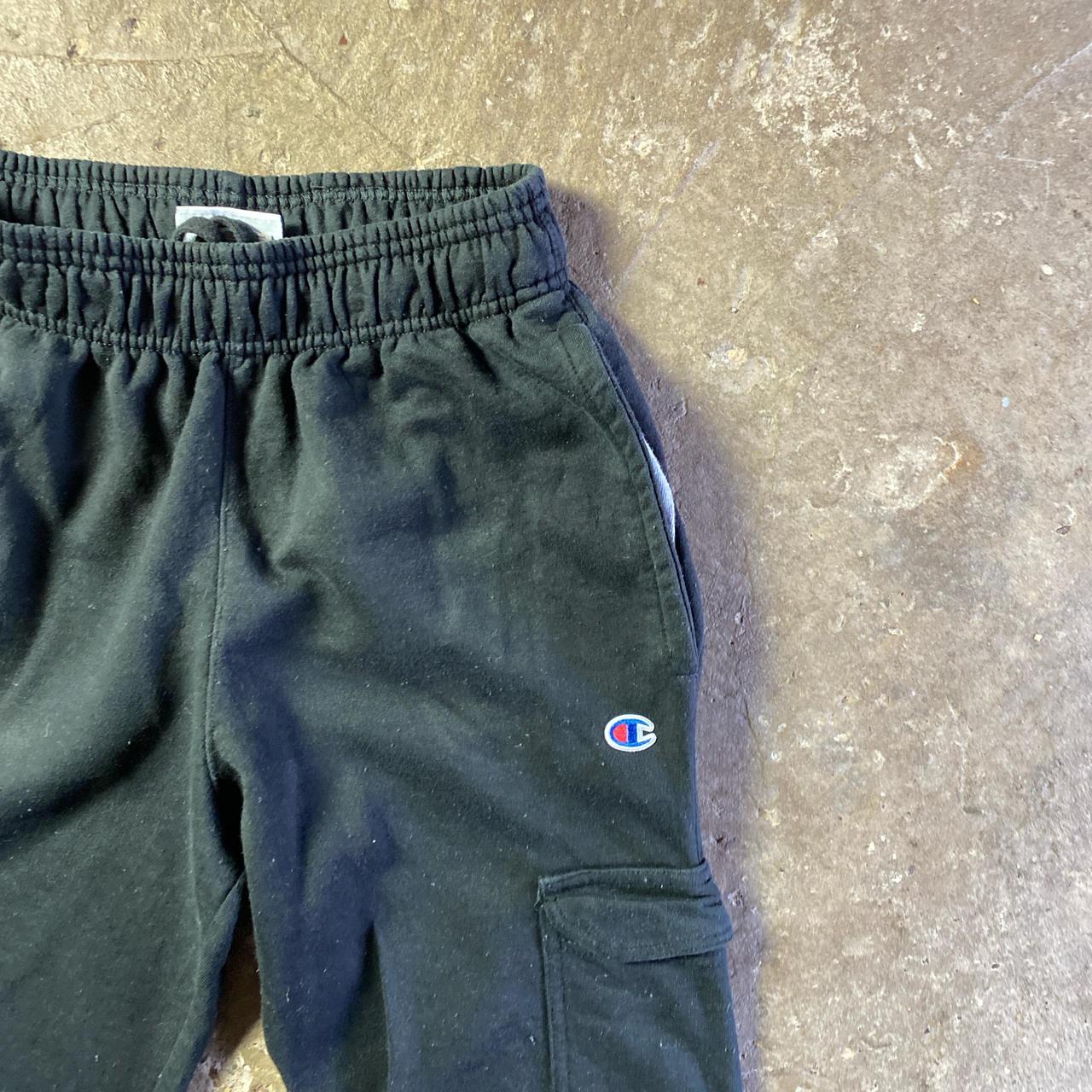 Black Slim Champion Cargo Track Pants - S