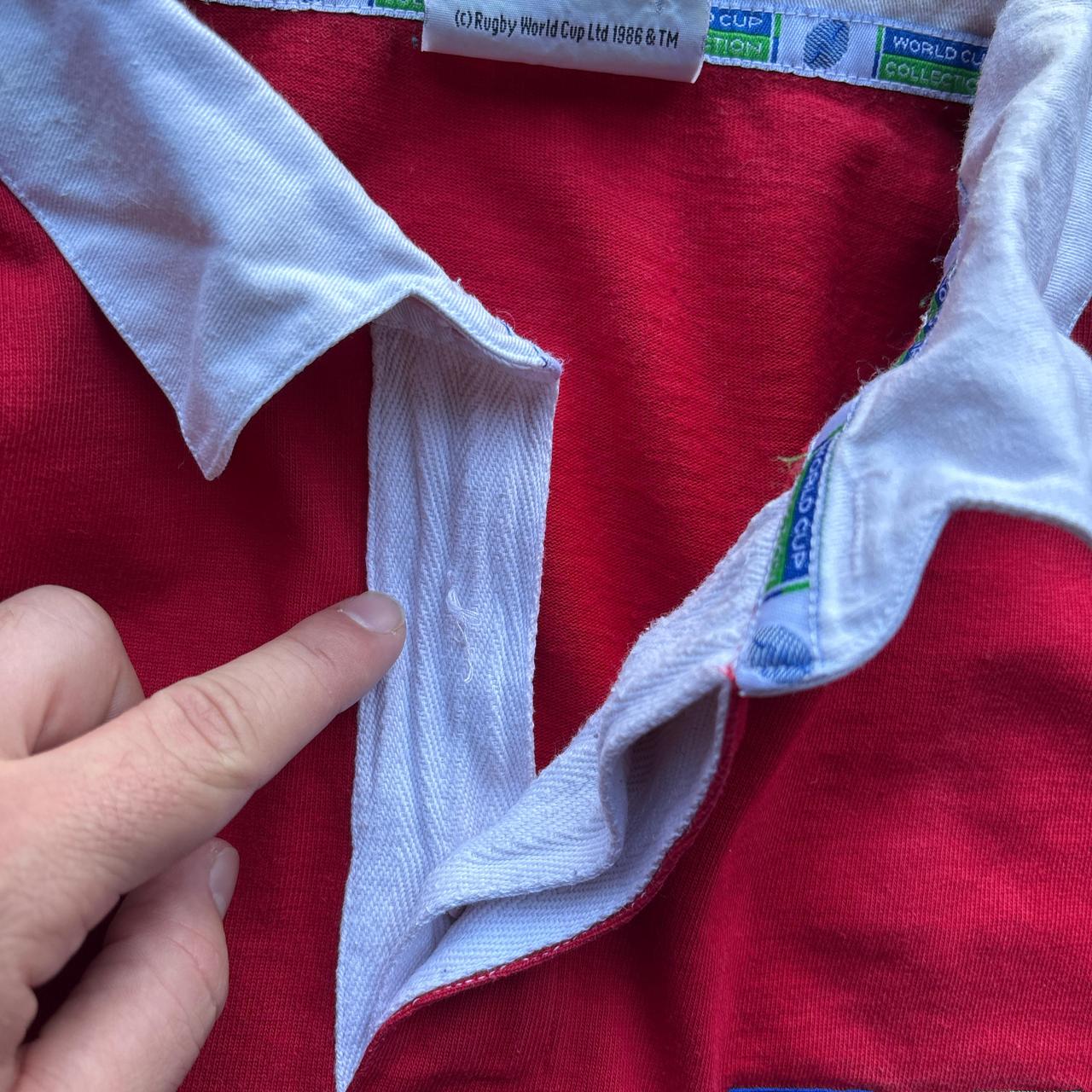 Red 2003 Wales Rugby World Cup Jersey - L