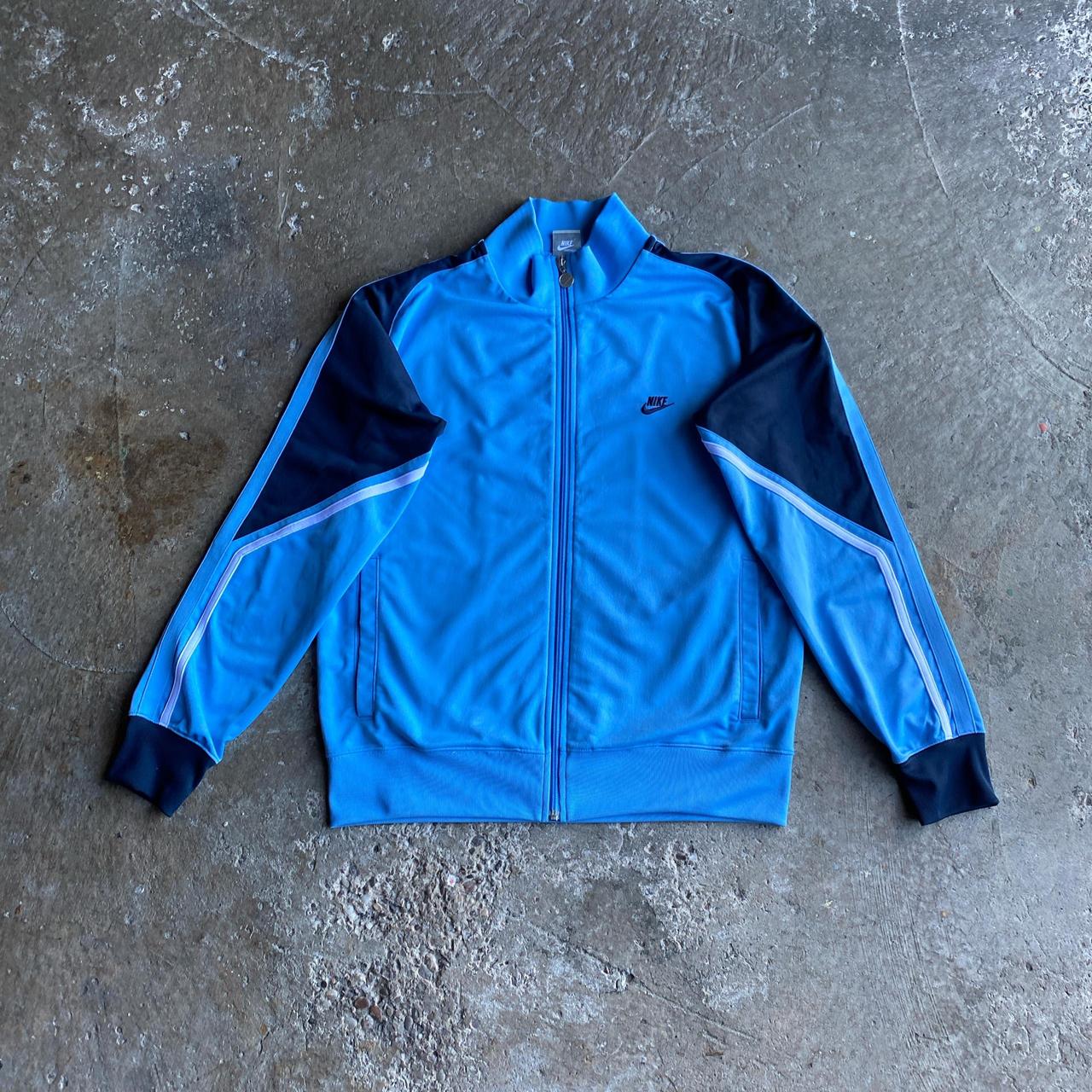 Blue & Navy Nike Tracksuit Top - M