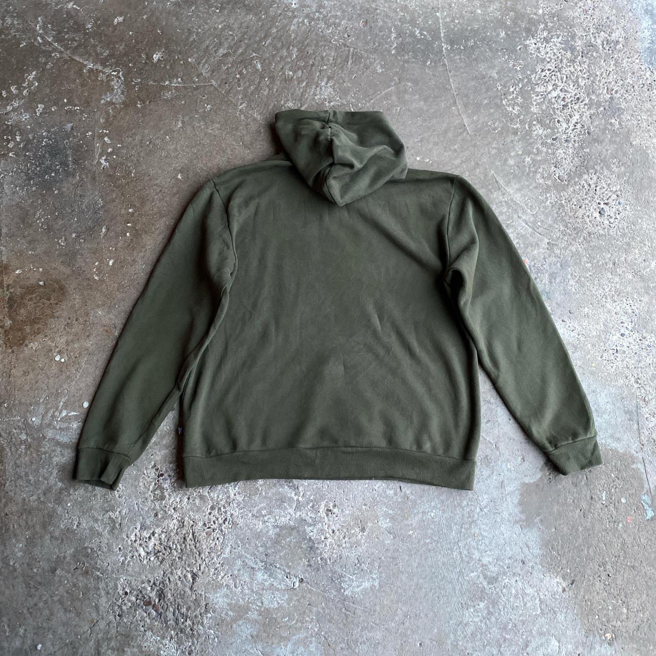 Khaki Green Puma Hoodie - L