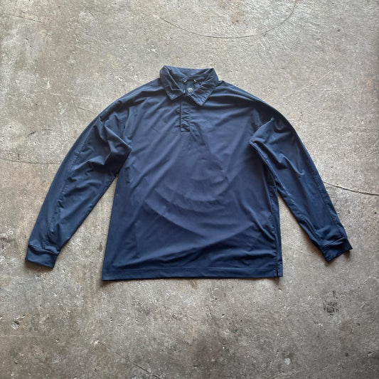 Navy Nike Golf Long-Sleeve Polo Shirt