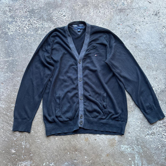 Black and grey Tommy Hilfiger Cardigan - XXL