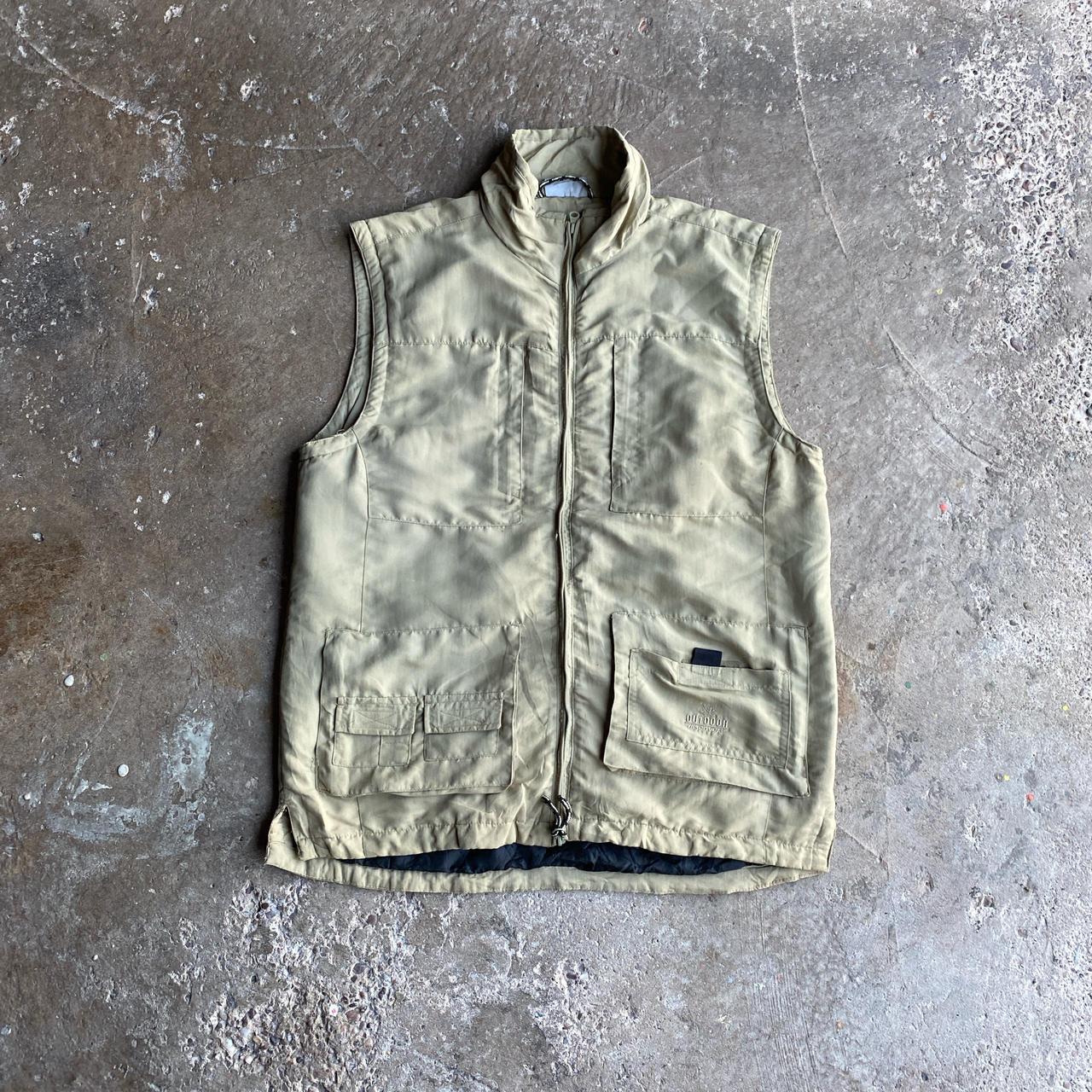 Cream Technical Outdoor Vest Jacket - XL