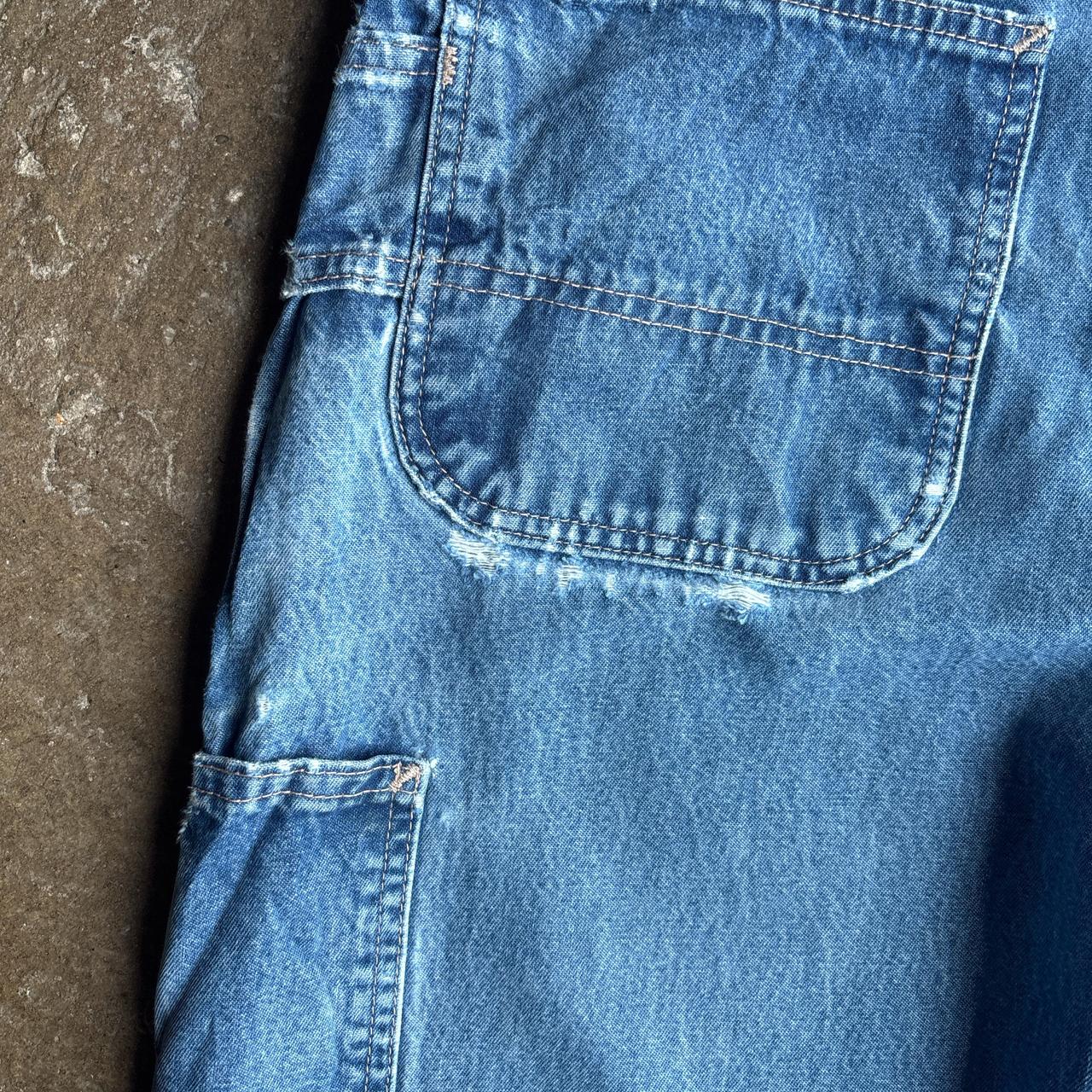 Blue Denim Fire Resistant Carhartt Carpenter Jeans - W36
