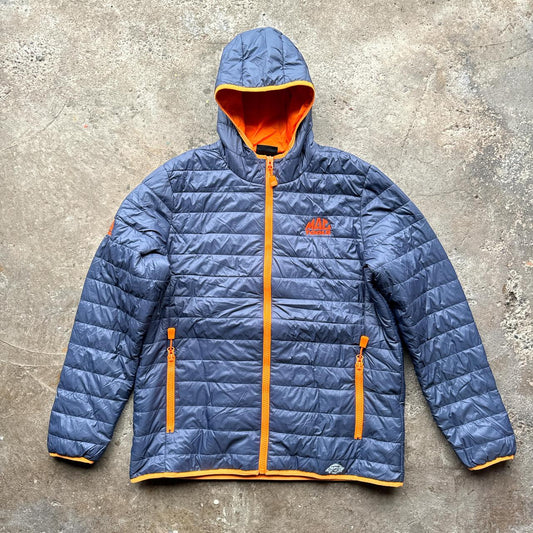 Navy and orange Dickies puffer jacket