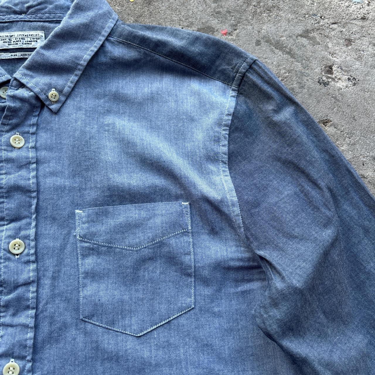 Two-tone grey Allsaints shirt