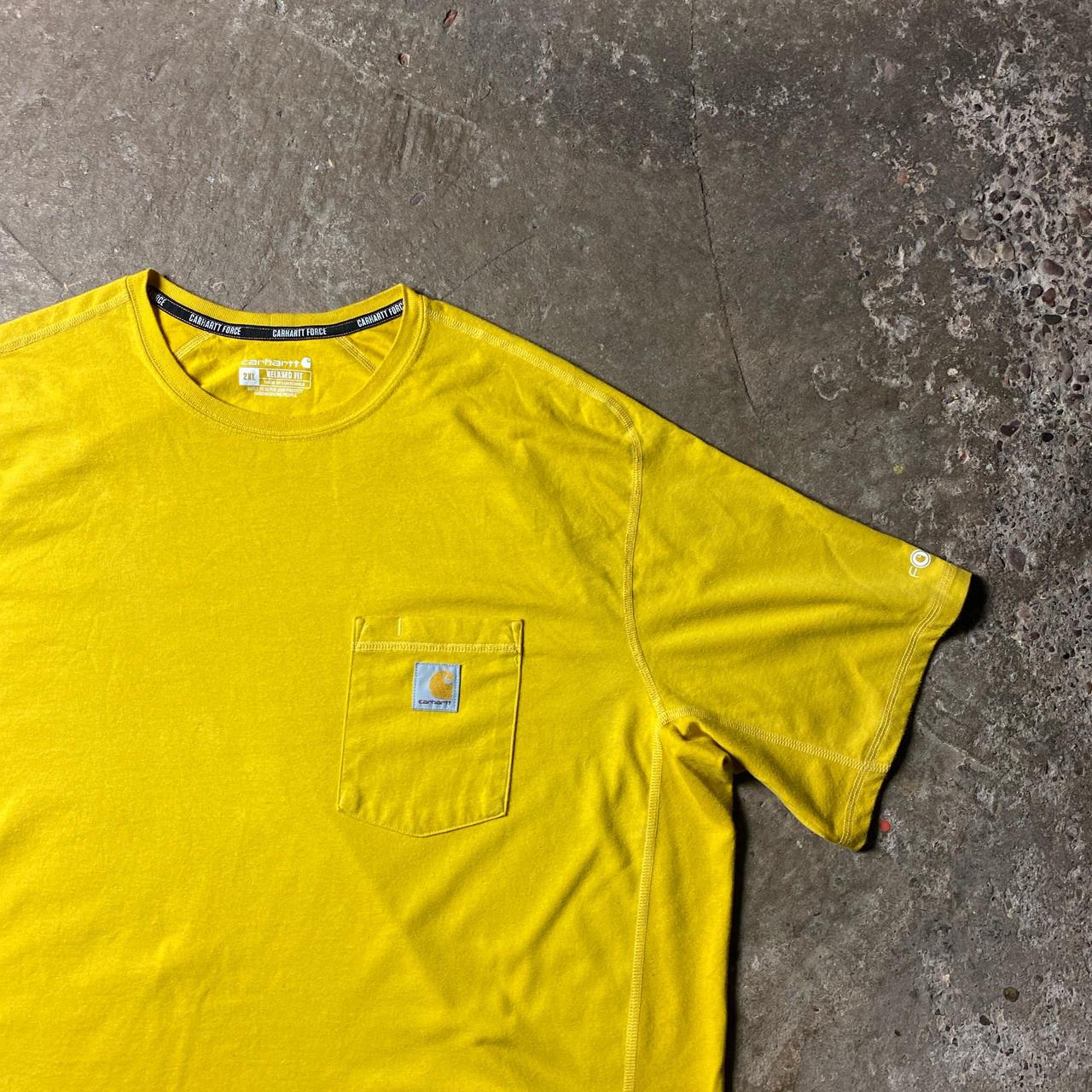 Yellow Carhartt Pocket T-Shirt - 2XL