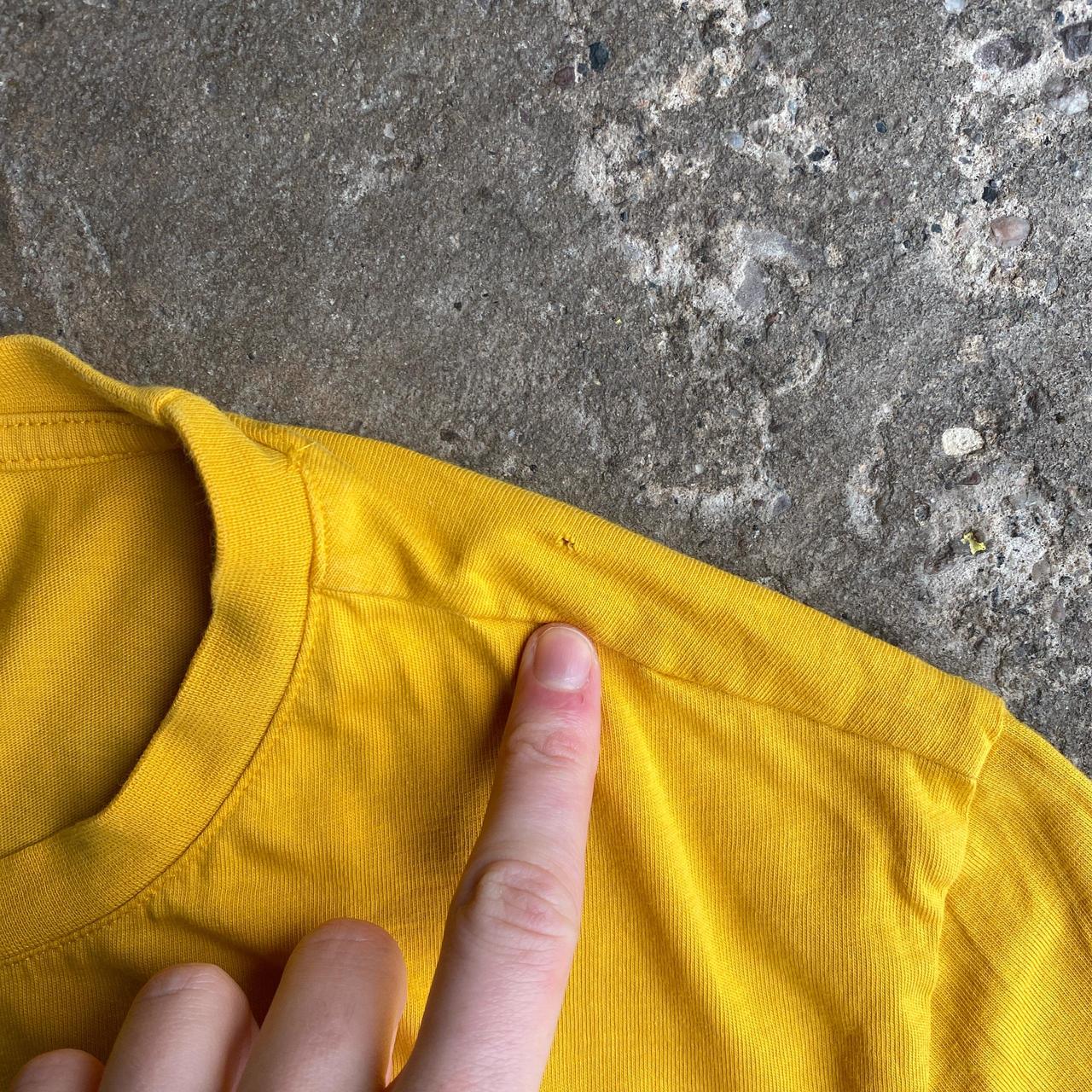 Yellow Vintage Reebok Graphic T-Shirt - M