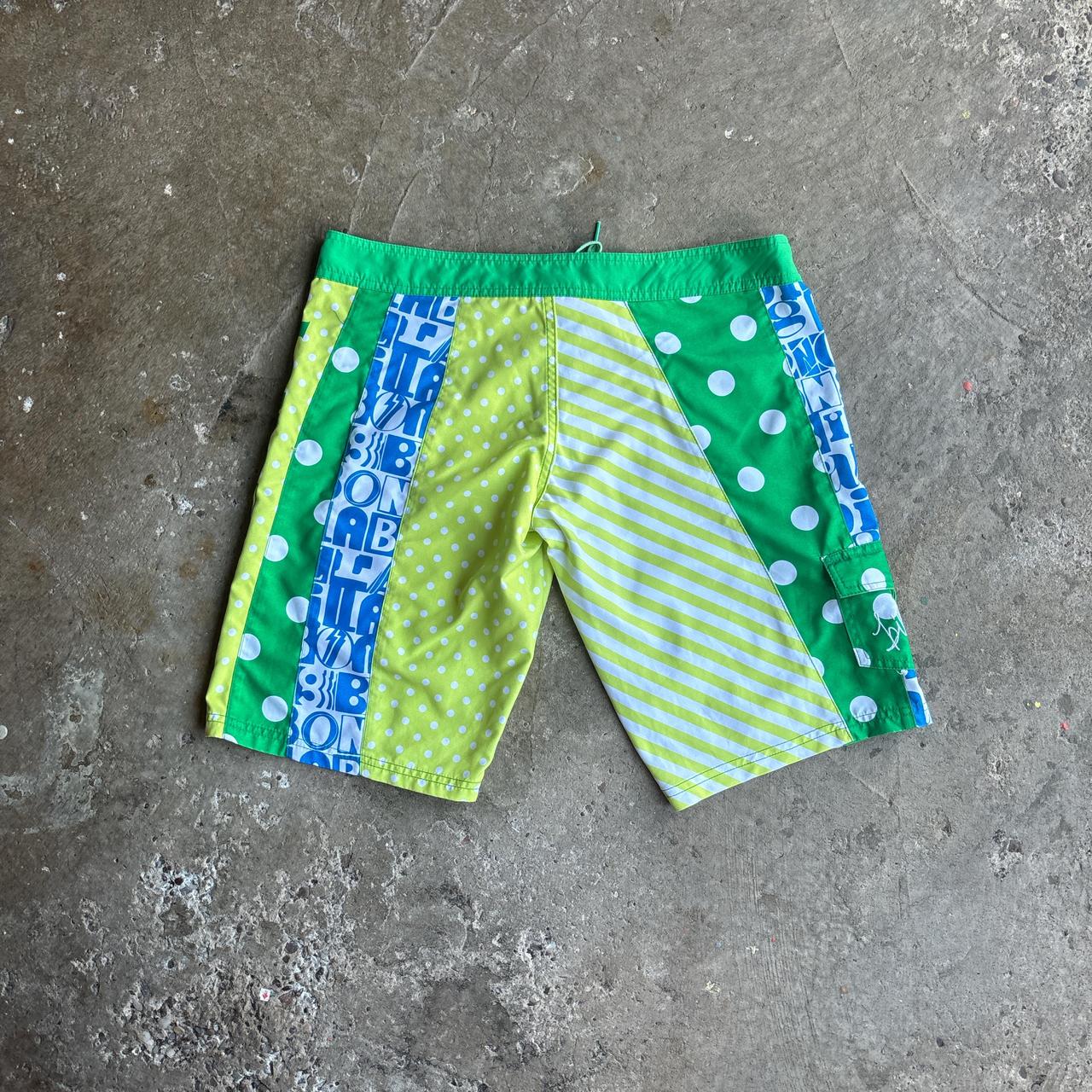 Green Billabong Patterned Board Shorts