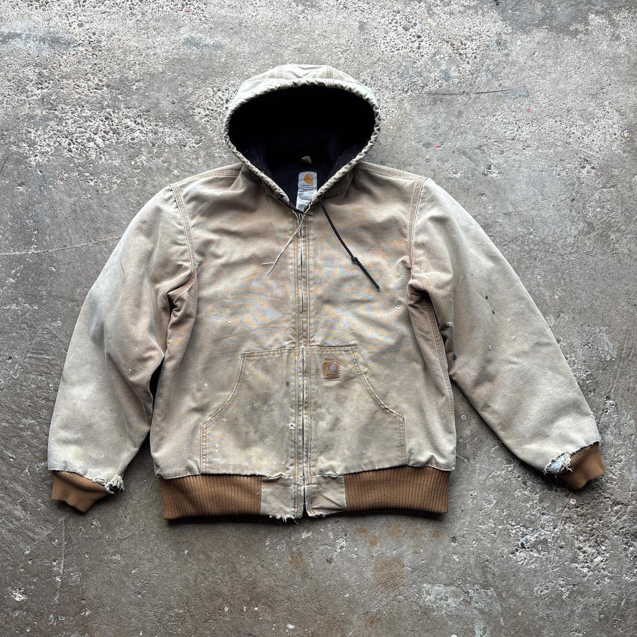 Distressed Tan Carhartt Active Jacket - M