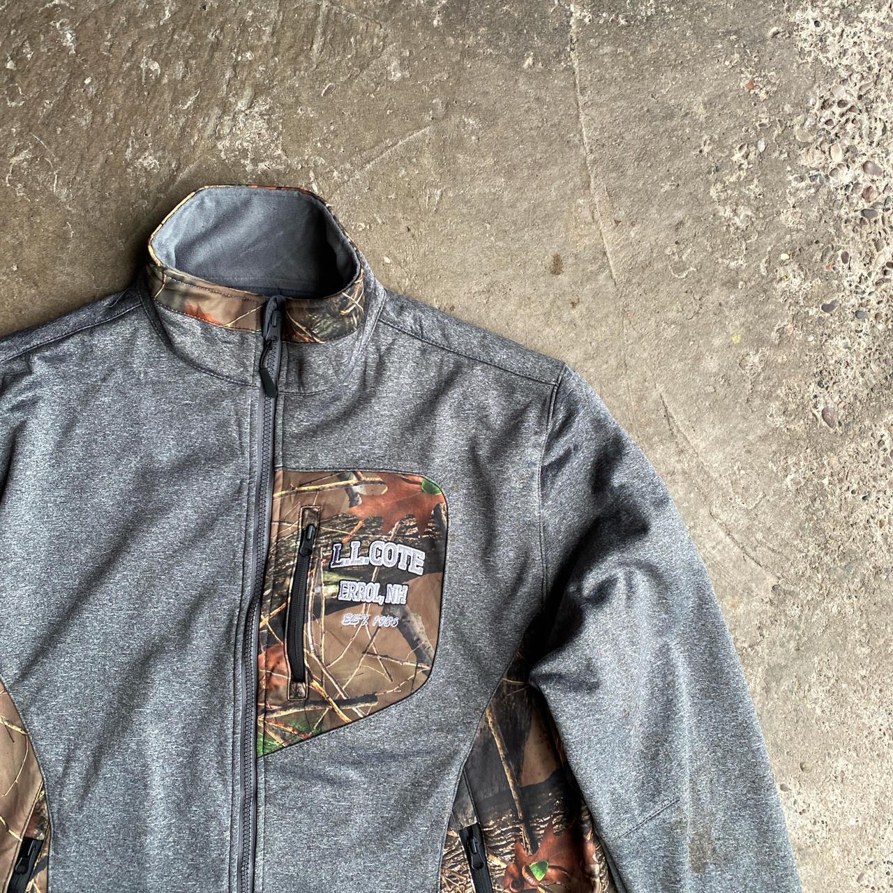 Grey Woodland Camouflage Full Zip Jacket - L