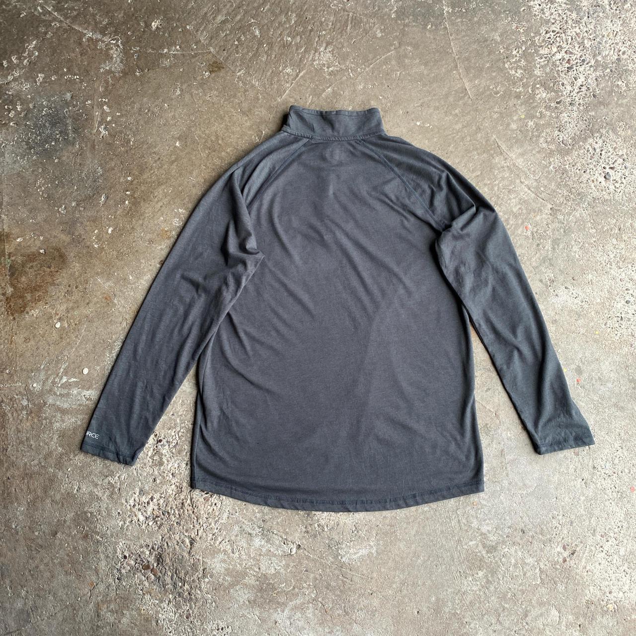 Grey Carhartt Quarter Zip Pullover Sweatshirt - M