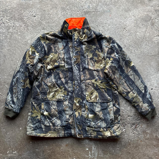Camo and orange reversible Kamotek jacket