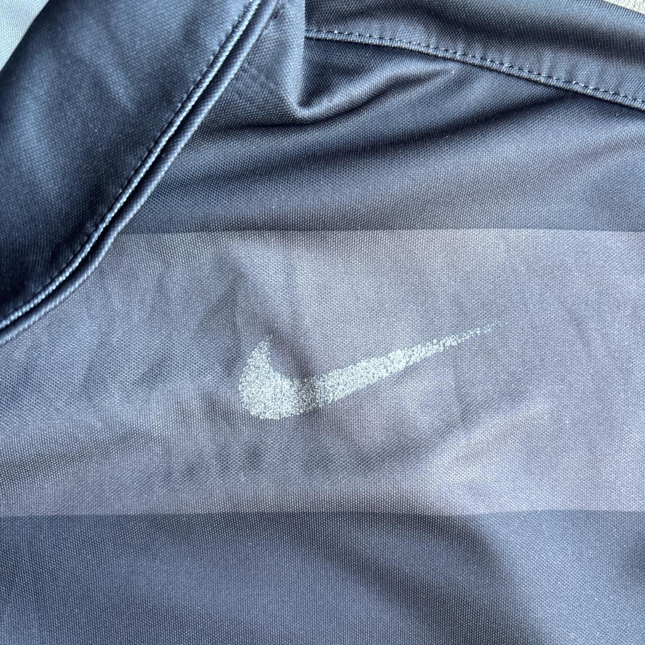 Black/Grey Nike Golf Striped Polo Shirt