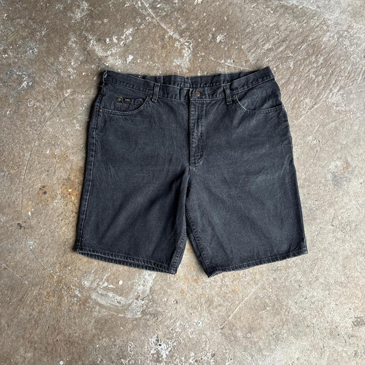 Dark Grey Denim Lee Jean Shorts
