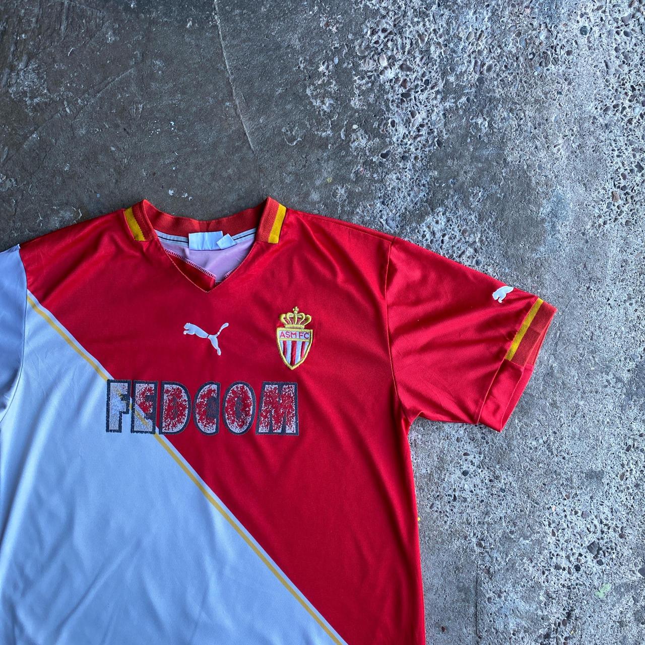 Puma AS Monaco 2001/02 Puma Home Shirt - XL