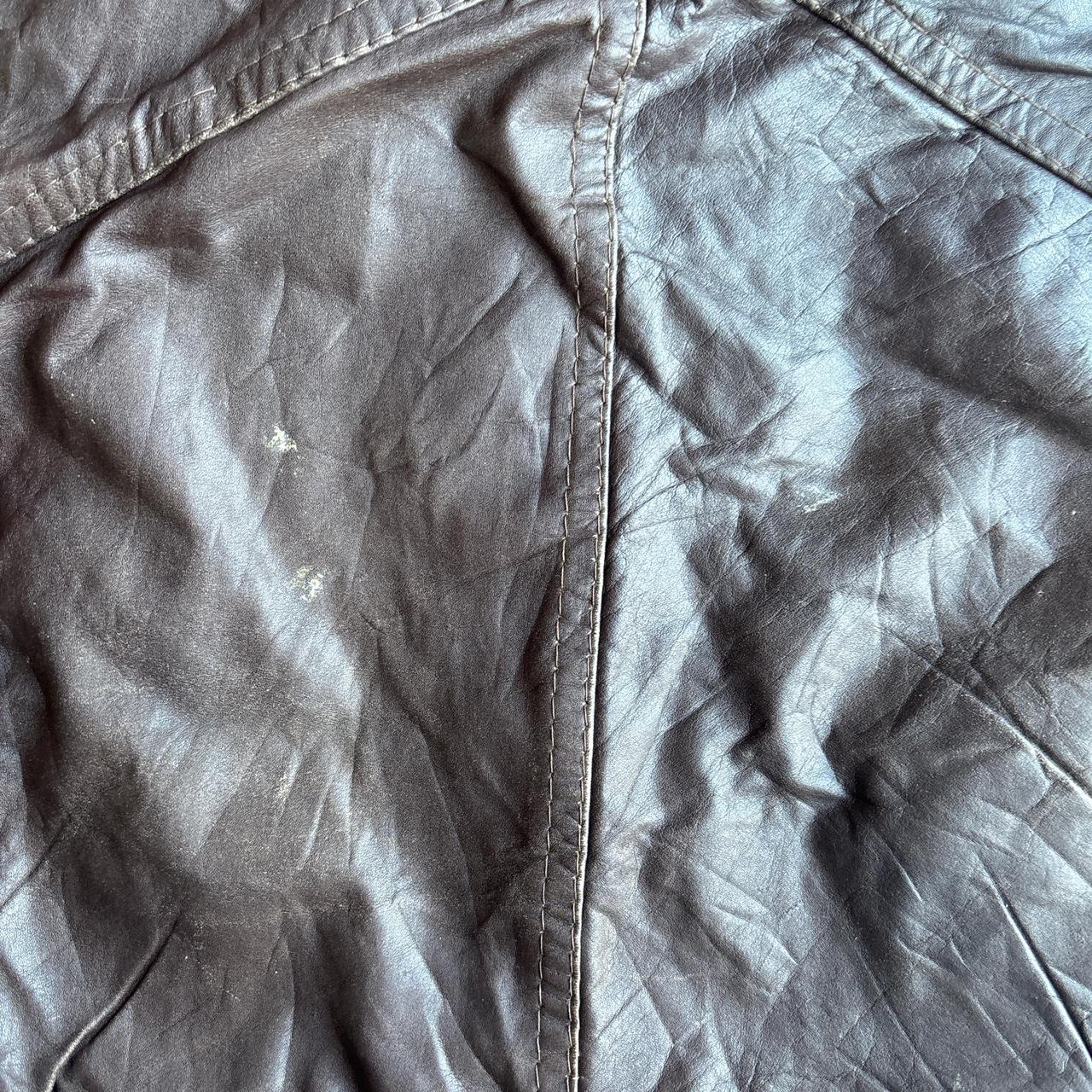 Brown Leather Vest Jacket