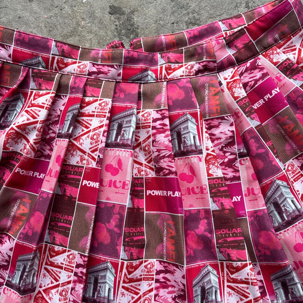 Y2K pink Paris skirt