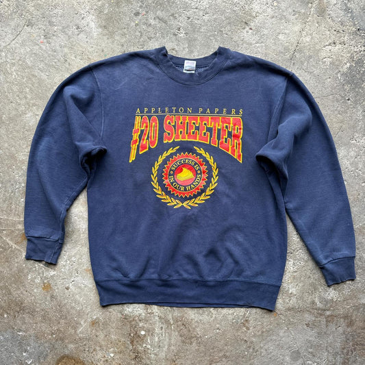 Navy graphic sweatshirt with college print