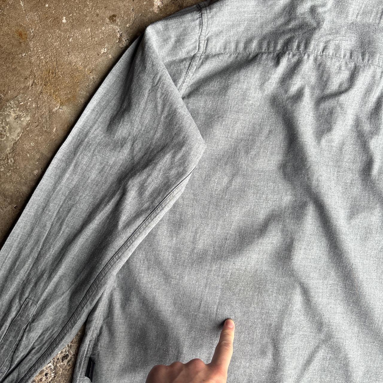 Grey Long-Sleeve Patagonia Shirt - M