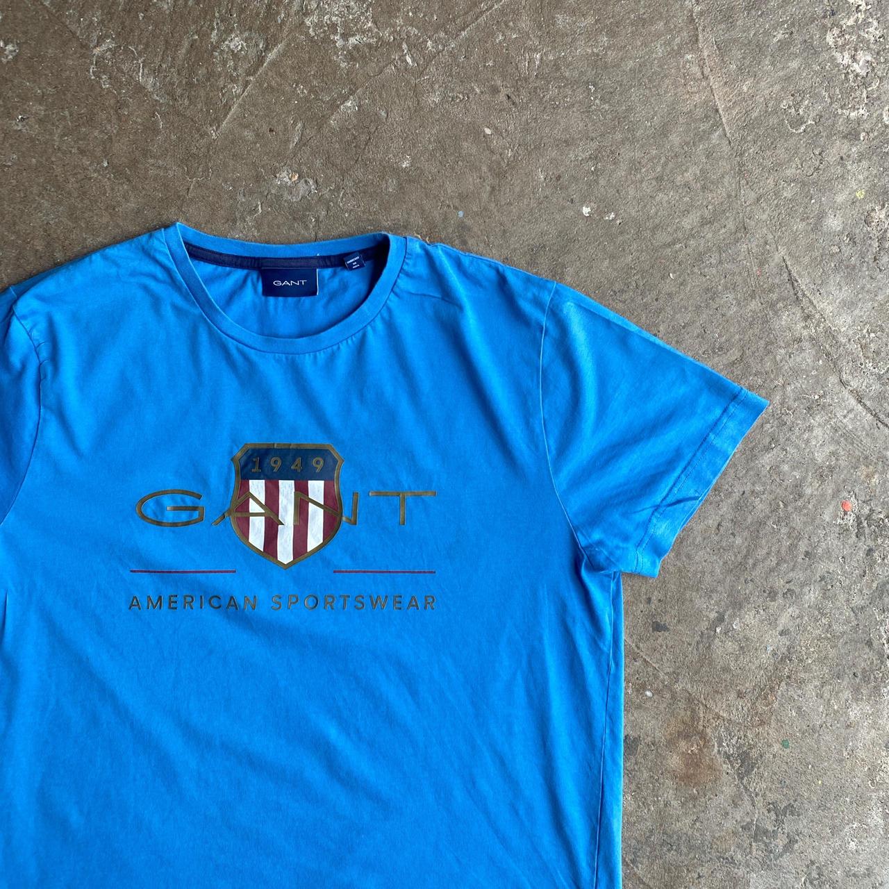 Blue GANT Graphic T-Shirt - M