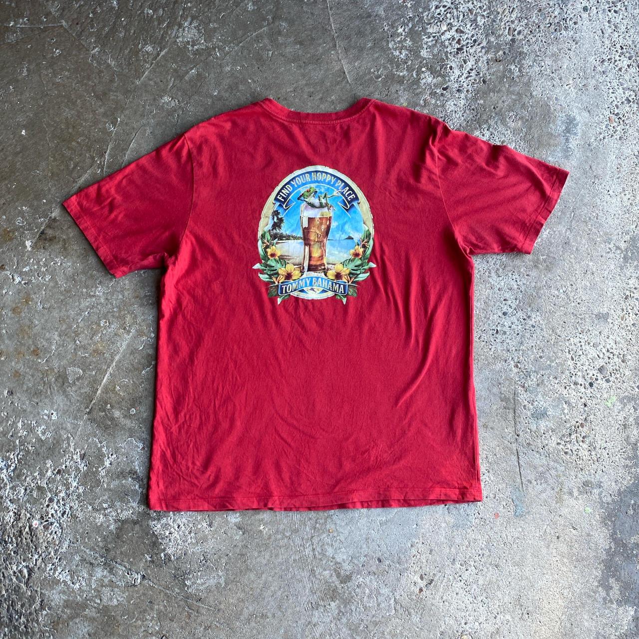 Red Tommy Bahama Graphic Bar T-Shirt - L