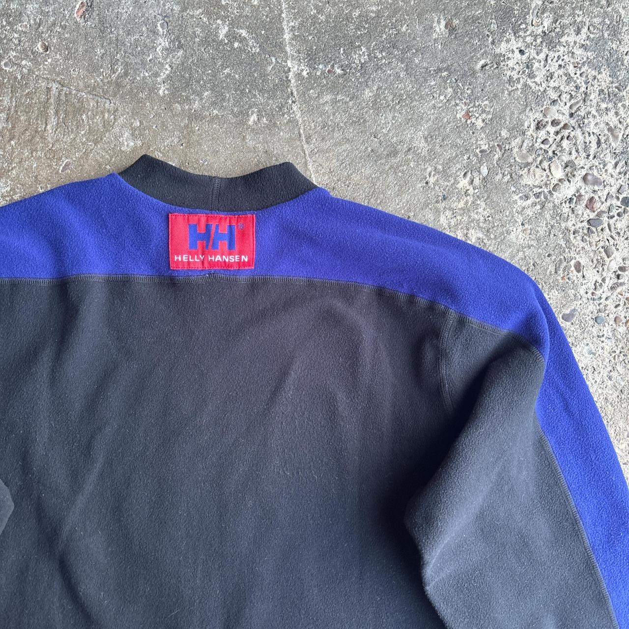 Black & Purple Helly Hanson Fleece - L