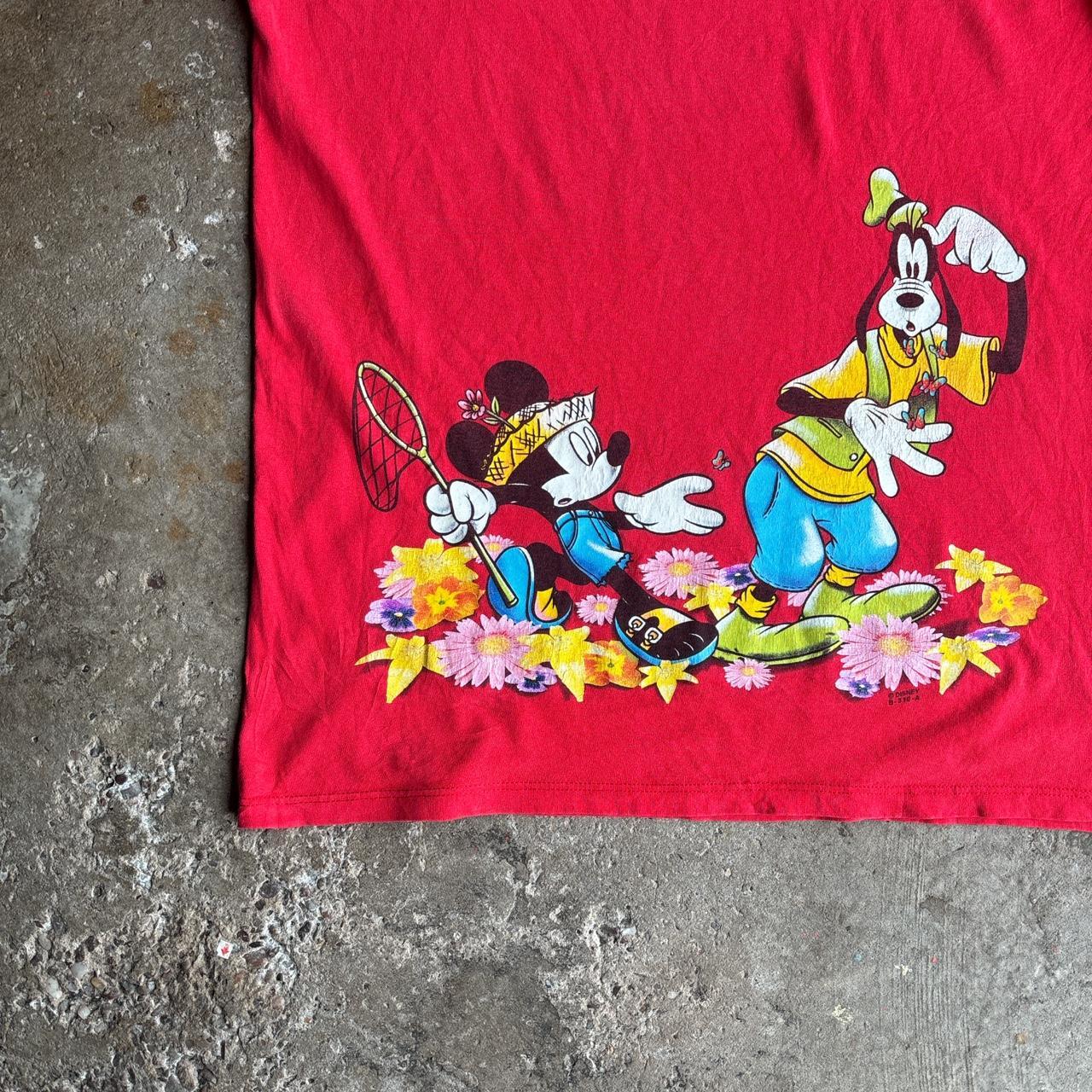 Red Mickey Mouse Vintage Graphic T-Shirt