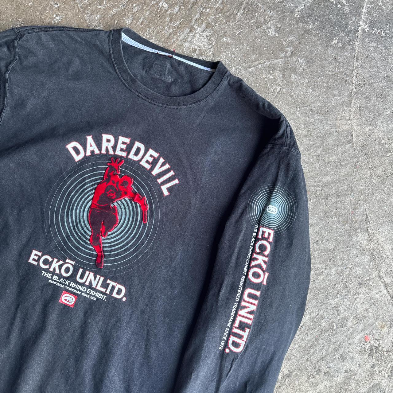 Black Daredevil Ecko Unltd Graphic Long-Sleeve T-Shirt