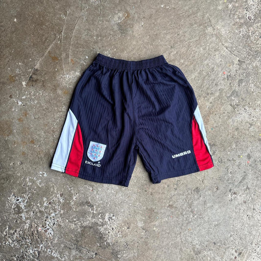 Vintage England Navy Umbro Football Shorts
