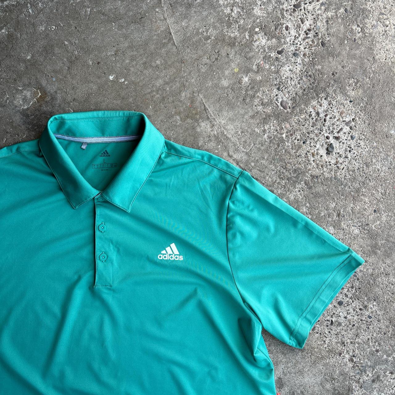 Teal Adidas Golf Polo Shirt