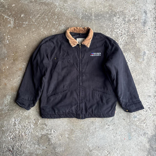 Black Full Zip Workwear Jacket - 2XL