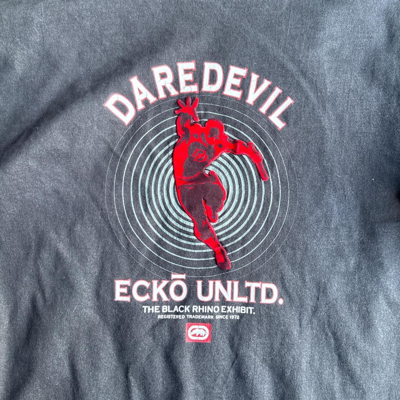 Black Daredevil Ecko Unltd Graphic Long-Sleeve T-Shirt