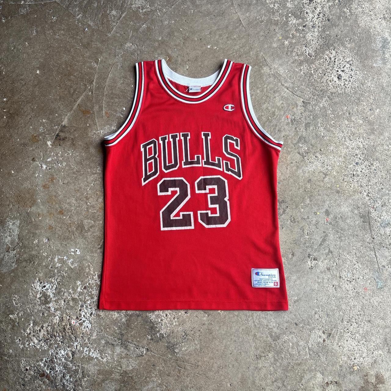 Vintage 90’s Red Champion Chicago Bulls 23 Michael Jordan Jersey
