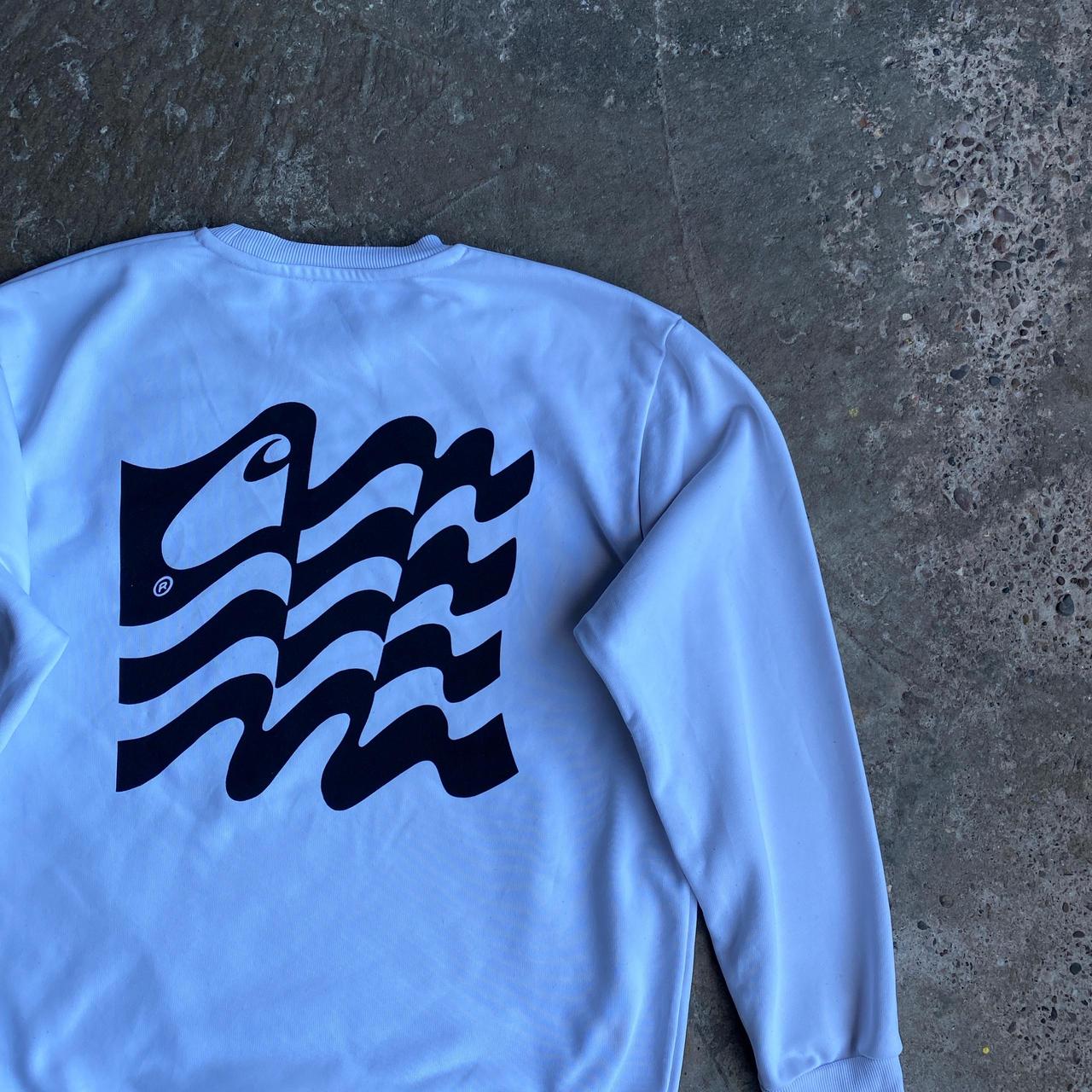 White Carhartt Graphic Sweatshirt - XS