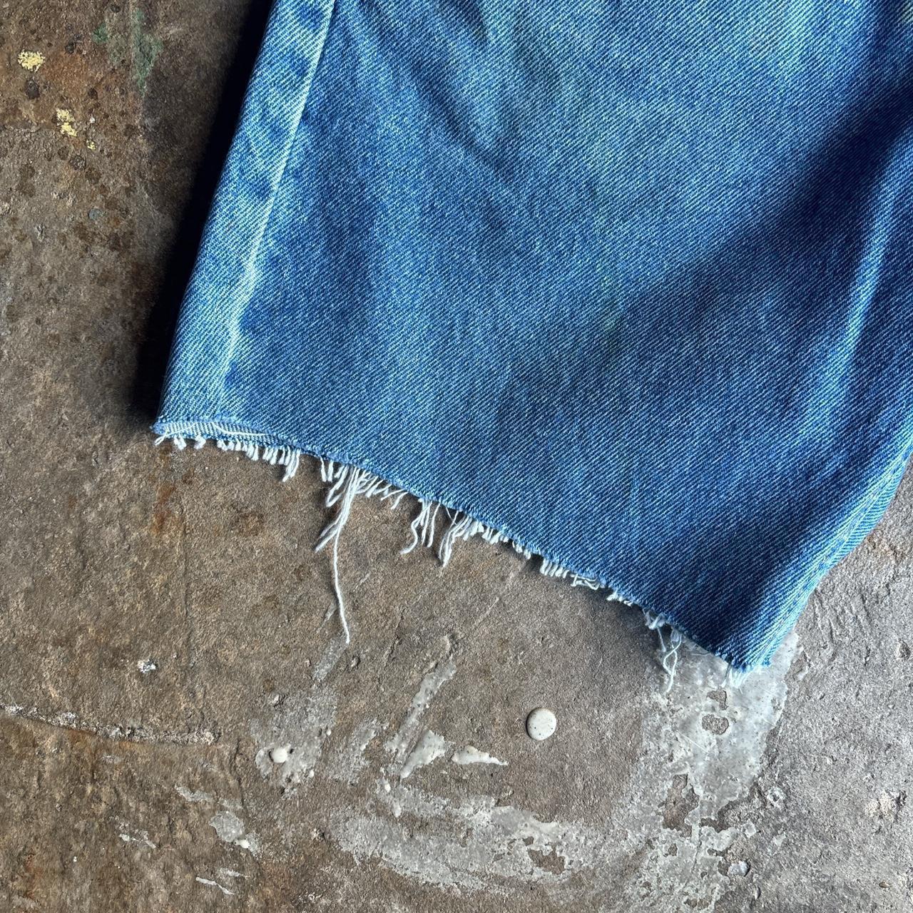 Blue Denim Lee Cut Jean Shorts