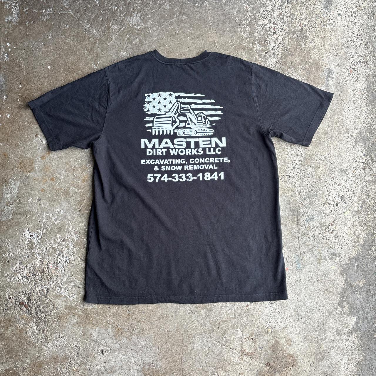 Black Carhartt Pocket T-Shirt w/ Back Graphic - XL